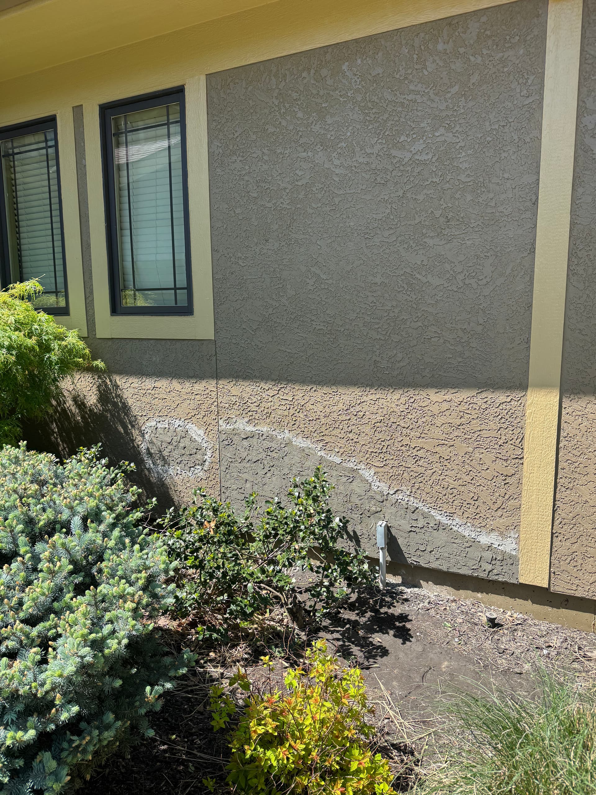 Gallery photos for Bulging Stucco Removed and Reapplied for a Solid Finish: Image #2